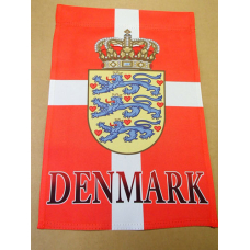 Garden Flag - Denmark Flag with Crest
